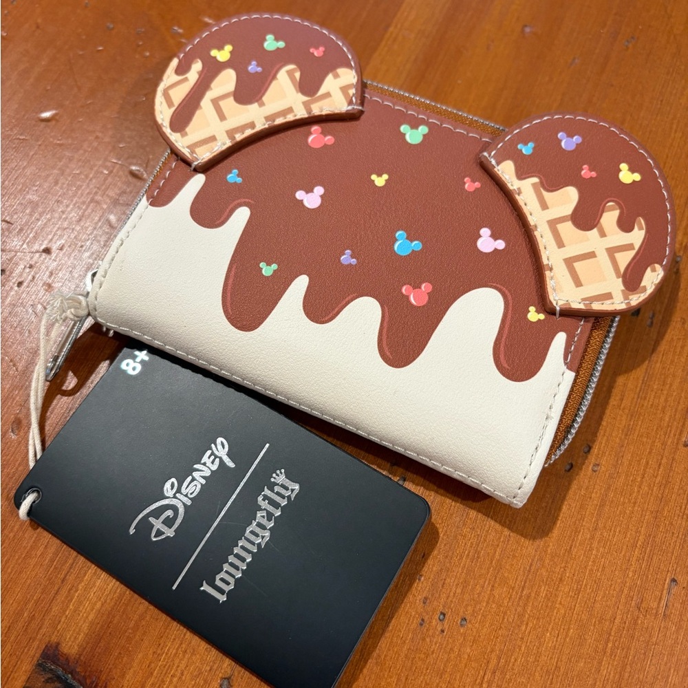 Loungefly Disney Mickey Mouse Ice Cream Sundae Wallet